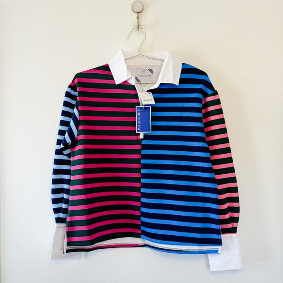 NWT Addison Bay Rara Rugby Pullover, Size Medium - Picture 3 of 9